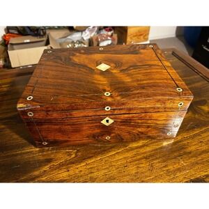 Antique Rosewood Writing Slope or Jewelry Box